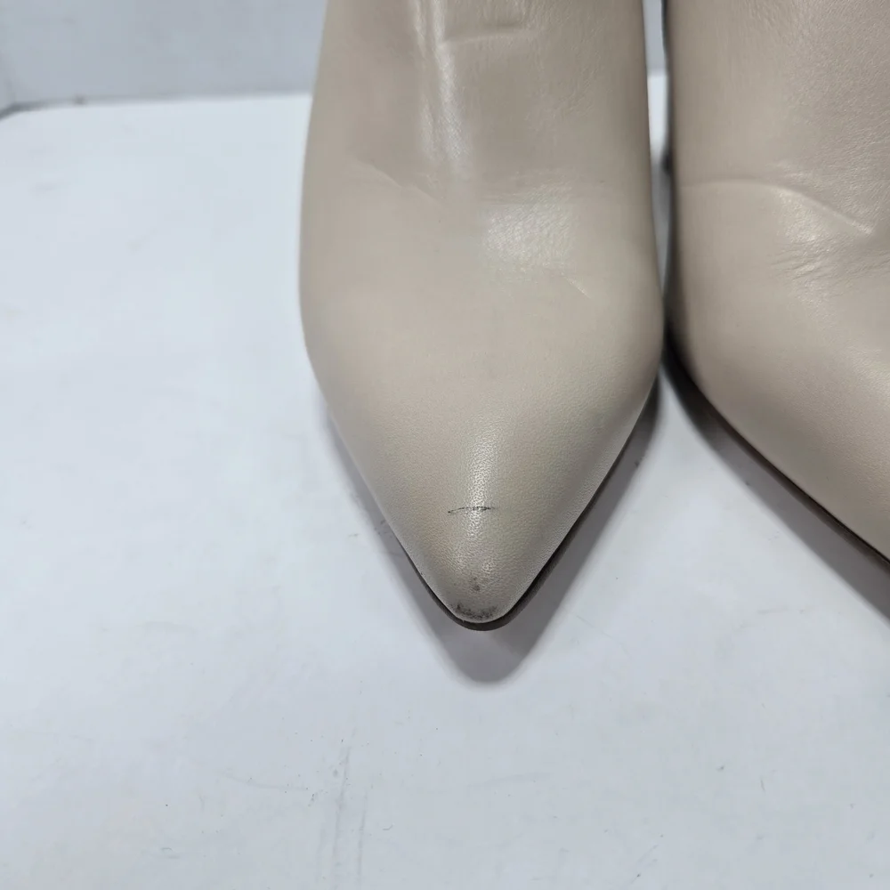 Marian Made In Spain Luxurious Soft Leather Beige Ankle Boots Size EU 37 US 6